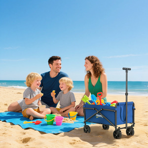 Outsunny 41L Festival Trolley on Wheels - Blue by Outsunny