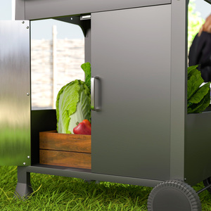 Outsunny 3 Burner Gas BBQ Trolley with See-through Lid - Black by Outsunny