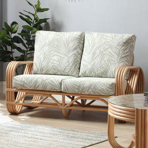 Pretzel Conservatory Furniture Suite 2 Seater and Chairs in Tropical - Neutral by Desser