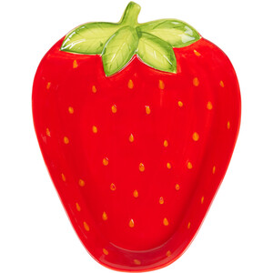 Strawberry Plate - Red