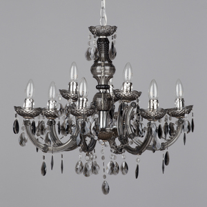 Marie Therese 9 Light Chandelier - Smoke by Litecraft