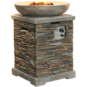 Slate Effect Gas Fire Pit by Callow