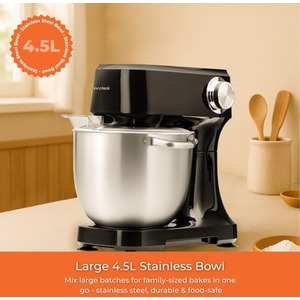 Innoteck 4.5L Stand Mixer- 12 Speed Controls, 600W - Black by Innoteck