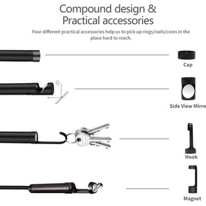 Inspection Endoscope Dual Lens 5.5mm Waterproof 1080P HD Borescope Camera - Black by UK Inspection Camera