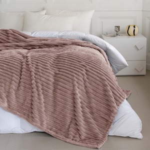 Snug Soft Chunky Ribbed Cord Plush Throw Blanket by Velosso