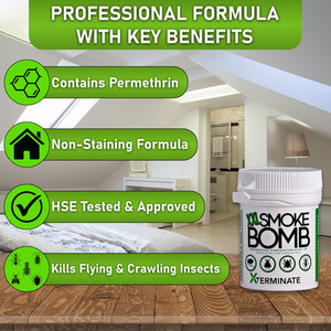 Xterminate XXL Smoke Bomb Fogger Fumer for Bed Bugs - White / 8 by Xterminate