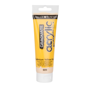 Daler Rowney Graduate Acrylic Paints 120ml - Cadmium Yellow Hue by Daler-Rowney