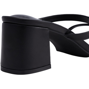 Sandals Square Toe Block Heel by Livingandhome