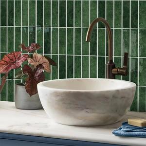 Livingandhome Set of 10 Self-Adhesive Wall Tile Stickers by Livingandhome