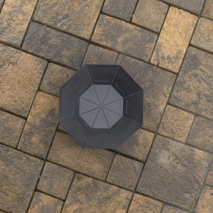 Tear Drop Fire Pit - Black by Laser Hut