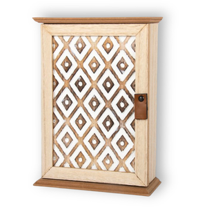 Handcrafted Carved Key Cabinet - Brown by Boxzy