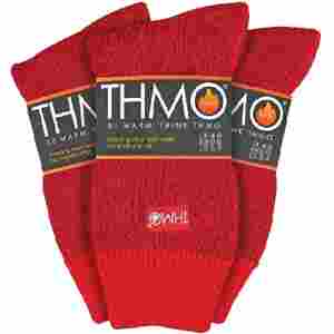 3 Pack Multipack Ladies Thick Winter Warm Socks with Comfort Top - Red by THMO