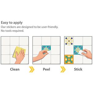 Walplus Wall Tiles Stickers by WALPLUS