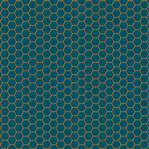 Contour Hexagon Wallpaper - Green by Contour