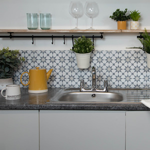 Quadrostyle AGADIR GREY Wall Tile and Furniture Vinyl Stickers by Quadrostyle