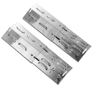 Adjustable Gas BBQ Flame Tamer Two Pack Stainless Steel - Steel by Charles Bentley