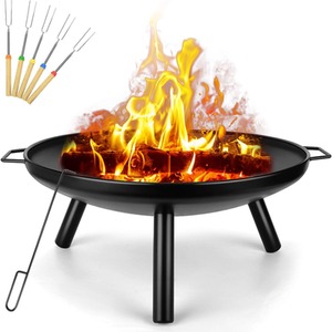 Outdoor Fire Pit Garden Patio Heater - Black