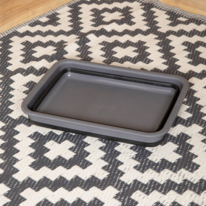 Collapsible Camping Dish Wash Basin Tub - Black by Samuel Alexander