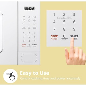 700W 20L Countertop Microwave Oven with 6 Cooking Presets - Black by Comfee