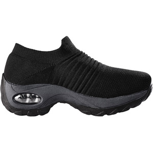 Breathable Lightweight Sneakers - Black by Livingandhome