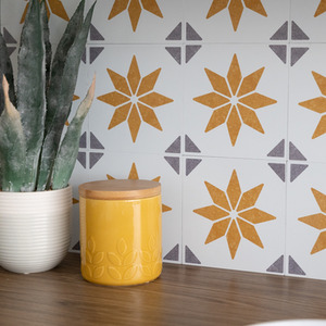 Alia Gold Self-Adhesive Wall Tiles (6 Tiles) - Gold by d-c-fix