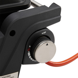 Portable Propane Gas Grill with Side Tables - Black by Garden Sanctuary