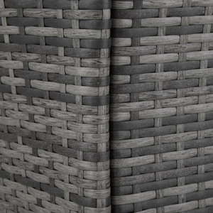 Rattan Garden Furniture Set 81 With Protective Cover - Mottled Grey/Grey by tectake