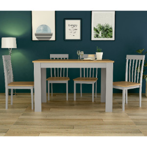 Lexington Table With Four Chairs - Grey