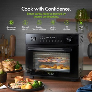 Air Fryer Oven - Black / 28l by VonShef