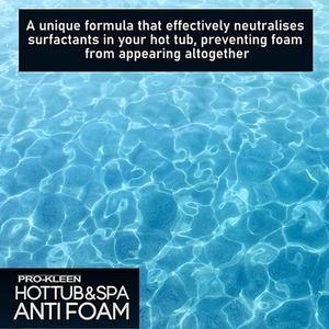 Hot Tub and Spa Anti Foam Formula - White / 1l by Pro-Kleen