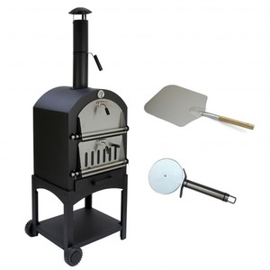 Outdoor Multi Function Pizza Oven and Pizza Peel - Black by Kukoo