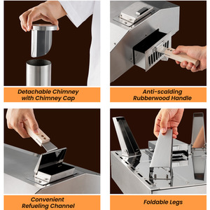 Portable Outdoor Pizza Maker Oven - Silver by Costway