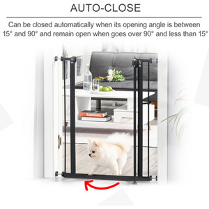 PawHut Adjustable Metal Pet Gate Safety Barrier by PawHut