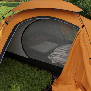 Outsunny 1-2 Man Camping Tent with Removable Rainfly Aluminium Frame by Outsunny