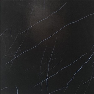 36 Piece Self Adhesive Marble Effect PVC Floor Tiles Set - Black Matte by Gr8 Home