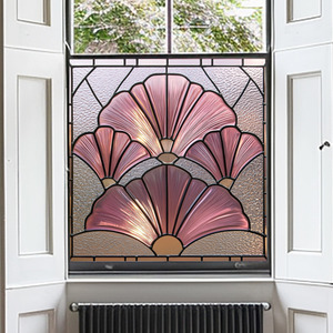 Afragola Art Deco Stained Glass Window Film by Creative Printing Solutions
