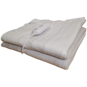 Electric Blanket Throw with Temperature Settings - White / 107cm by Samuel Alexander