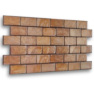 3D Wall Panels (96x48 cm) PVC Cladding Panel Rustic Brick Effect by NOVECRAFTO