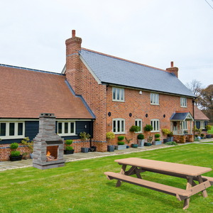 Dark Stone Outdoor Wood Burning Fireplace Self Assembly Kit - Grey by Callow