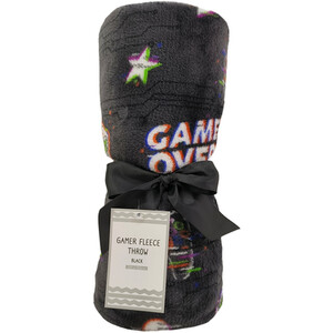 Gamer Fleece Throw - Black