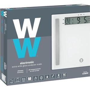 Weightwatchers Extra Wide Easy Read Ultimate Accuracy Body Analyser Scale 8937NU - Neutral by CONAIR