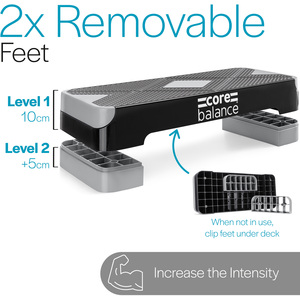 2 Level Exercise Step - Grey by Core Balance