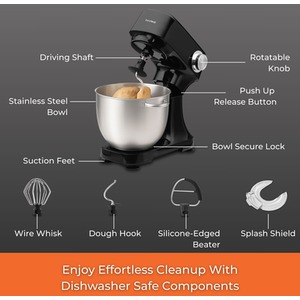 Innoteck 4.5L Stand Mixer- 12 Speed Controls, 600W - Black by Innoteck