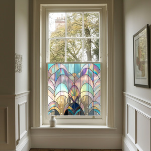 Gaiola Art Deco Stained Glass Privacy Window Film by Creative Printing