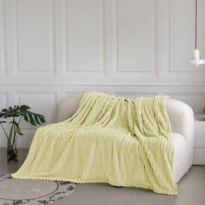 Snug Soft Chunky Ribbed Cord Plush Throw Blanket by Velosso