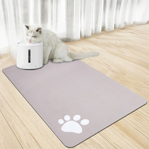 Washable Diatom Mud Pet Feeding Mat With Nonslip Bottom by Livingandhome