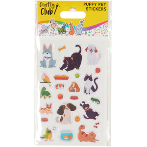 Pets Puffy Stickers Sheet by Crafty Club