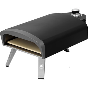 High Performance Table Top Gas Fired Pizza Oven - Black by Tepro