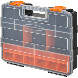 DURHAND DURHAND Set of 4 Plastic DIY Tool Storage Boxes - Orange and Black by DURHAND
