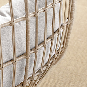 Garden Egg Chair - Beige by FurnitureboxUK